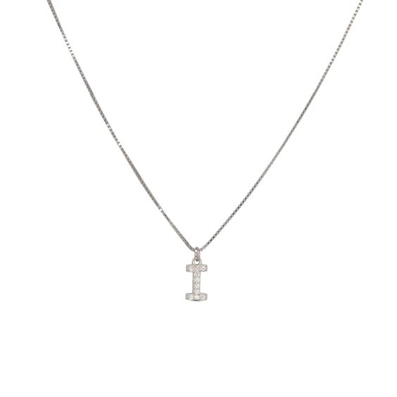 Collana Dilvdò Letters in Argento Zircone CLDBI - CLDBI